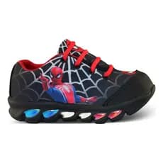 Tenis De Led Infantil Masculino Homem Aranha Com Luz Luzinha