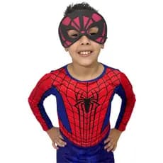 Fantasia Longa Com Enchimento Homem-aranha P - M - G - Gg