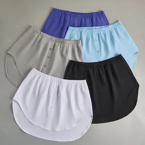 All-Match falso hem moletom bainha interna saia Casual saia de fundo feminino saia curta saia falsa pronto estoque ataca