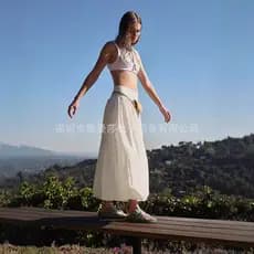 2026 novo estilo saia feminina bolso plissado cintura elástica saia feminina 931 saia florescendo