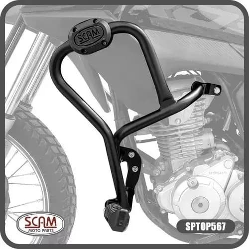 Protetor Carenagem Motor Pedaleira Scam Honda Bros 160 2015