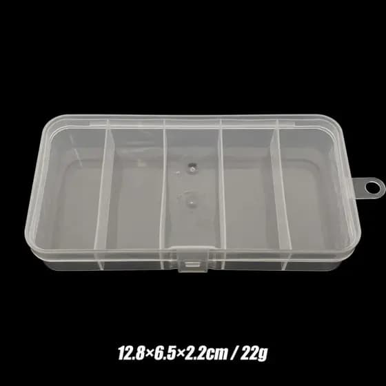 Caixa De Isca TOPTOOL , Equipamento De Pesca Luya De Plástico Transparente , 5 Grades Pendurável
