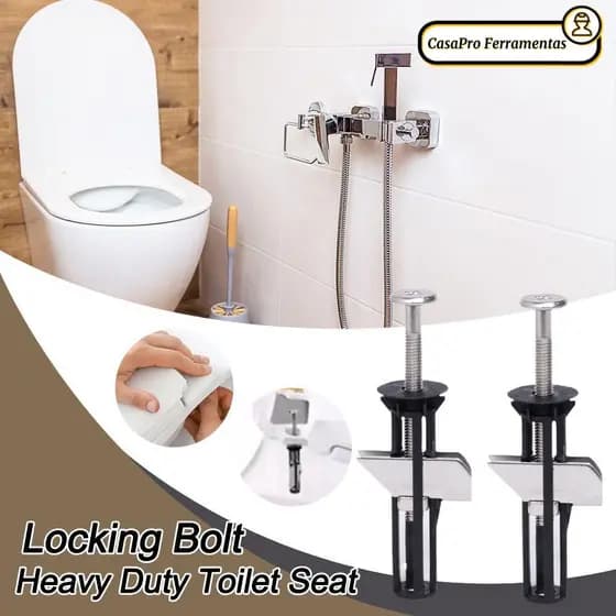 SUNSHINY 2 Peças Kit De Parafuso De Fixação De Assento De Vaso Sanitário , Parafusos Universais De Aço Inoxidável Para S