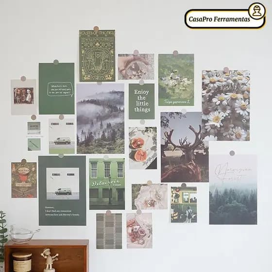 SUNSHINY 20 Pcs Adesivos De Cartão De Pôster , Papel De Parede Multicolorido DIY , Decalques De Fundo De Adereços Fotogr