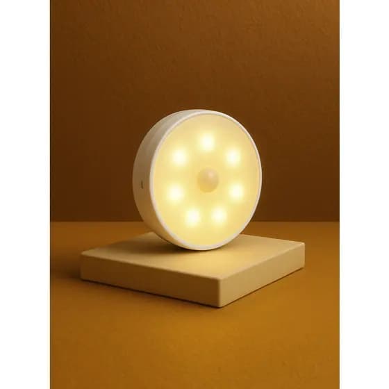 Luminária Luz LED Sem Fio com Sensor de Movimento, Sensor de Presença e Carregamento USB