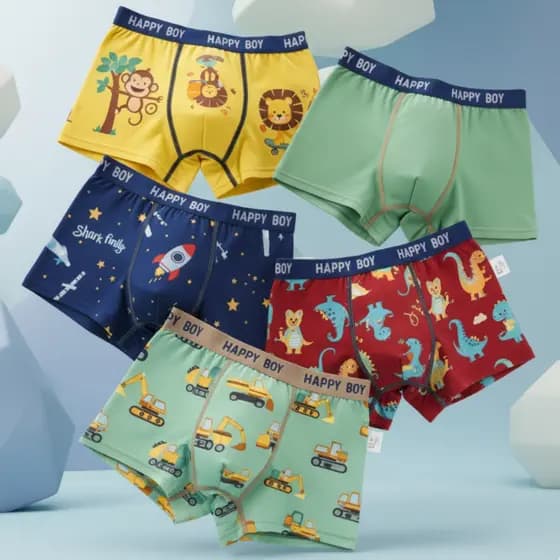 Kit 3 a 12 Cuecas Box Infantil Masculina Atacado Qualidade Premium Lindas Conforto Menino Garoto Juvenil