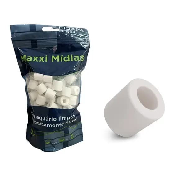 Maxxi Biovitra Ceramica Porosa Com Bag Para Aquarios 100g