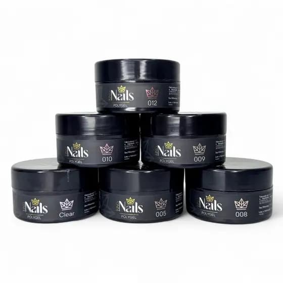 Polygel em Pote King Nails 30g Original – Gel para Alongamento UV/LED Alta Resistência