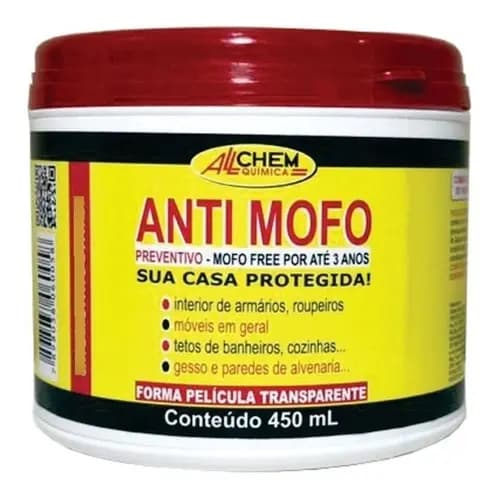 Antimofo Fungos Bactérias Preventivo Allchem Química 450ml