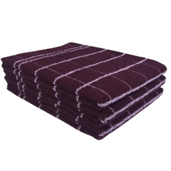 KIT 4 PANOS DE PRATO TEKA CHEF PREMIUM ATOALHADO 100% ALGODÃO 45 X 70CM