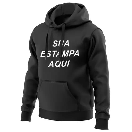 Moletom Liso Unissex | Alta Qualidade | Várias Cores | Personalizado com Sua Estampa