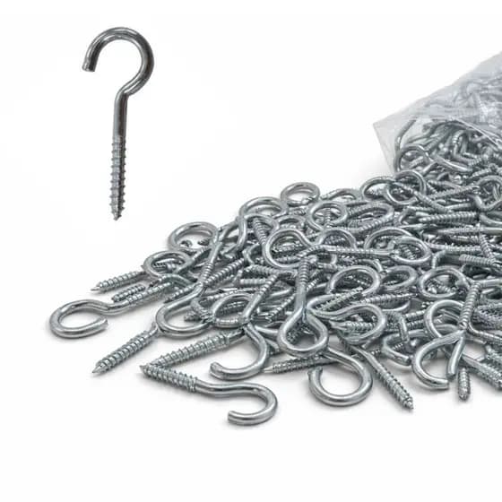 Kit Ganchos Parafuso Bestfer 6mm ou 8mm – Fixação Forte | 25, 50 ou 100 und
