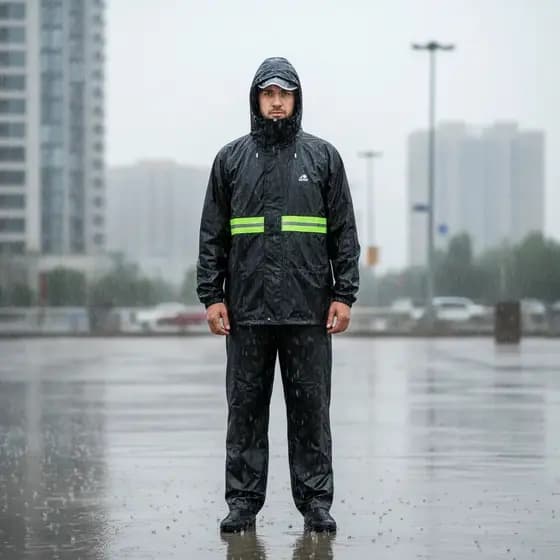 Capa Chuva Conjunto Impermeável Motoqueiro Motoboy Com Capuz Motociclista Bike