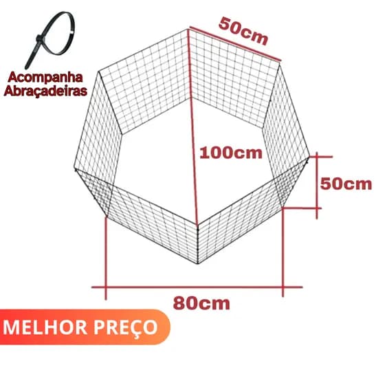 Cercado com 50cmx50cm em 6 placas Canil Garde Para Cães Cachorro Coelho