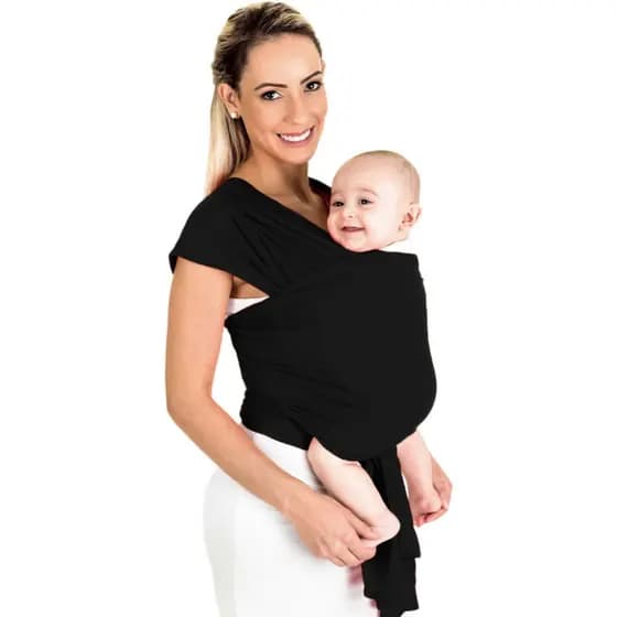 WRAP SLING BABY SLING MAMÃE CANGURU CARREGADOR DE BEBÊ, SEGURA BEBÊ MALHA GEL POLIÉSTER