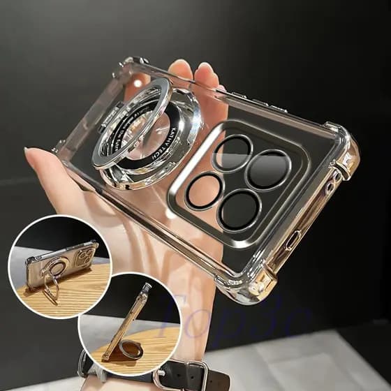 Capinha Poco X7 5G , De Telefone Transparente anti-Queda Estilo Suporte CDSJ