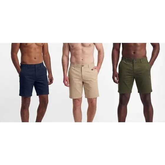 Bermuda Chino Masculina Slim Sarja com Elastano Premium Conforto Casual Corte Alfaiataria 38-48