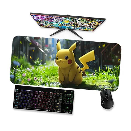 Mouse Pad Gamer Grande POKEMON PIKACHU 2 90x40 80x40 60x40 70x30 45x40