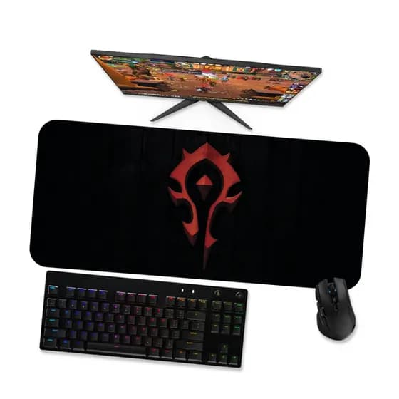 Mouse Pad Gamer GrandeWOW Horda Brasão 1 90x40 80x40 60x40 70x30 45x40