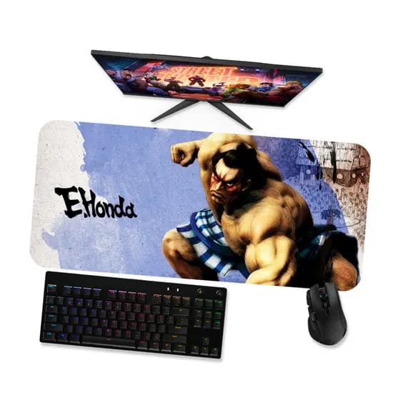 Mouse Pad Gamer Grande STREET FIGHTER E HONDA 1 90x40 80x40 60x40 70x30 45x40