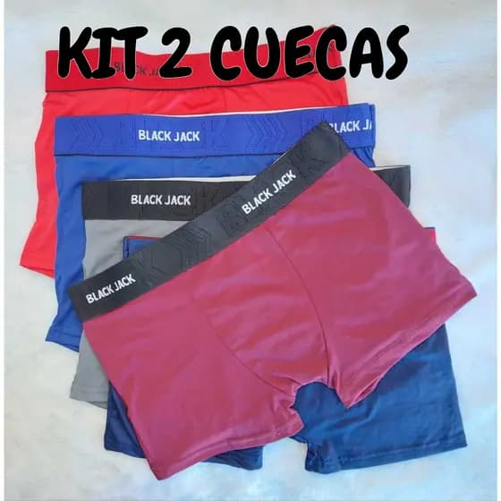 Kit 2 Cueca Boxer Masculina Micro Confortável Alta Elasticidade P M G GG Sortidas