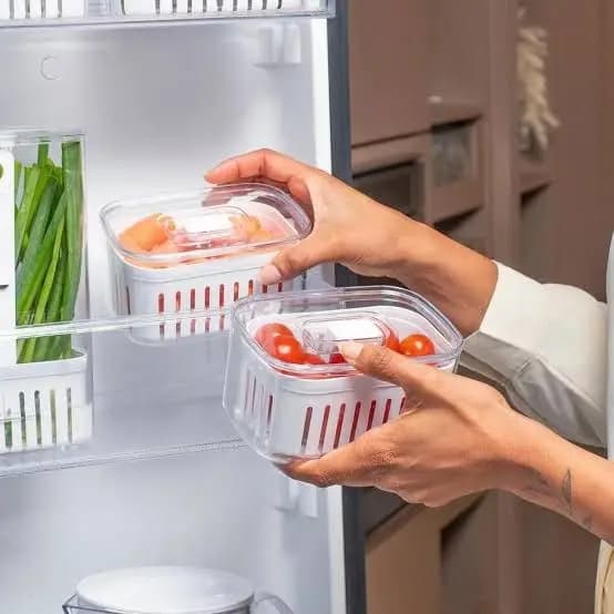 Organizador com Cesto 0,65L para Frutas Verduras Legumes Clear Fresh OU - OF550NT