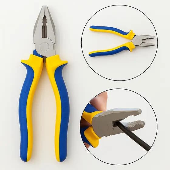 Alicate Universal 6 Polegadas Isolado Profissional De Corte Aço Carbono Antideslizante