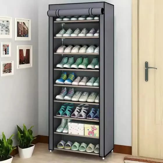 Sapateira Com 9 Prateleiras Para Organizar Sapatos Calçados Chinelo Roupa Objetos 27 Pares 9 Andares b