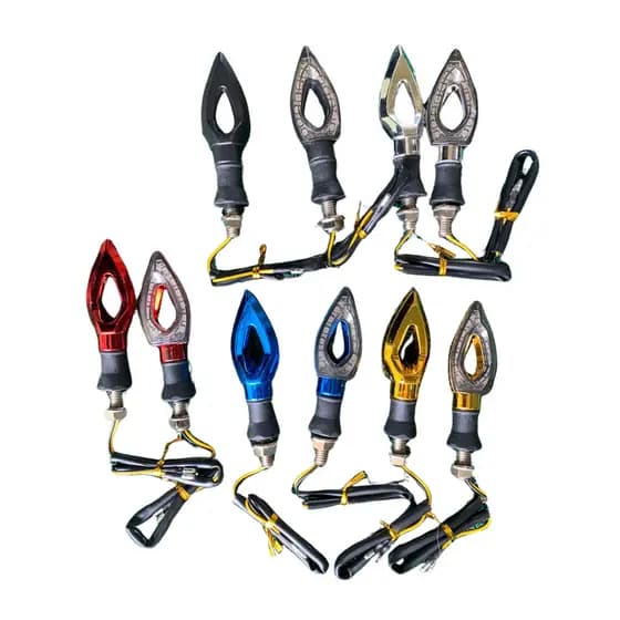 Piscas Seta De Moto Led Flecha Cristal Esport Universal C/4