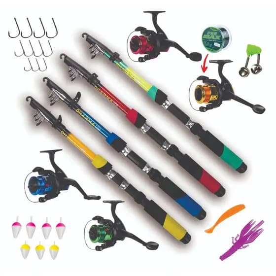 Vara De Pesca 12-20lbs Completa Com Molinete Linha Barato