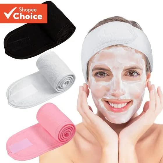 Magic Tape Spa Headband-Maquiagem Elástica Macia E Envoltório De Banho Para Lavar O Rosto Esportes