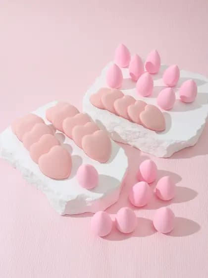 Mini Puffs De Dedo Ultramacios , 30 Peças , Multicoloridos Sob Os Olhos , Nariz , Ocultação Precisa , Armazenamento Port