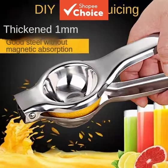 Espremedor Manual De Frutas Cítricas De Aço Inoxidável Limão Laranja