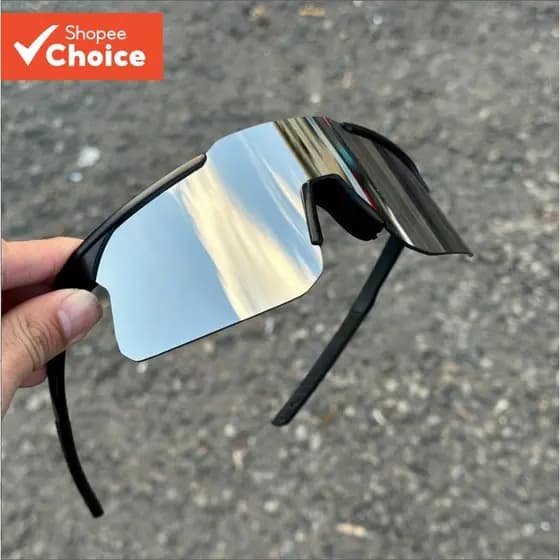Óculos De Sol Unissex À Prova De Vento Para Ciclismo – Proteção UV Com Armação Grande Emagrecimento Facial Adequado Ativ