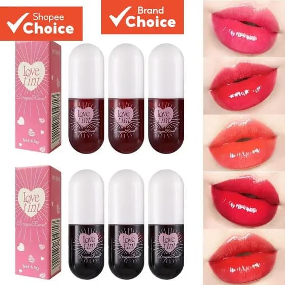 Dragon Ranee Espelho Lip Gloss Love Tint Hidratante De Longa Duração À Prova D'água Alto Brilho Delicado Versátil Primav