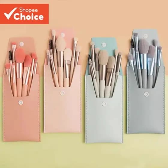 Conjunto De Pincéis De Maquiagem De 8 Peças , Base , Sombra , Blush , Beleza , Ferramenta Portátil