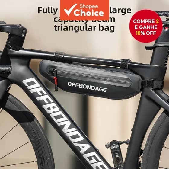 OFFBONDAGE Bolsa Impermeável para Quadro de Bicicleta MTB Saco Frontal Resistente à Sujeira para Armazenamento de