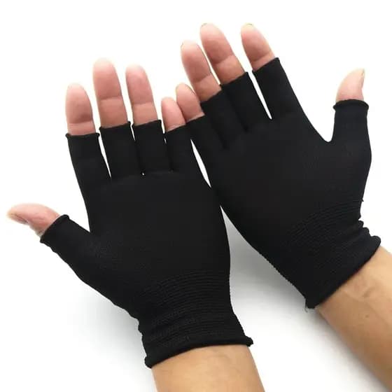 Luvas de Meio Dedo para Bicicleta - Antiderrapante para Moto e Ciclismo, Malha Respirável para Treinamento ao Ar Livre