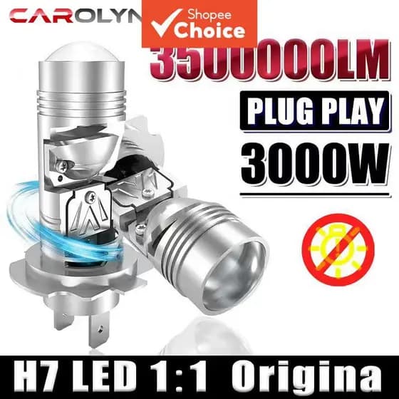 Kit Canbus De Lâmpadas De Farol De Carro Com Projetor LED H7