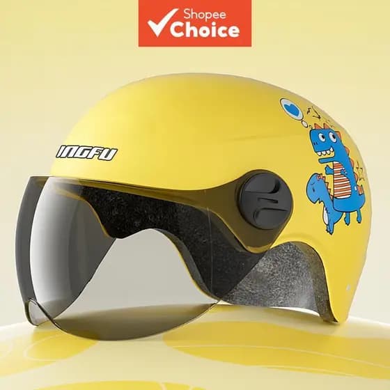 Capacete De Segurança Infantil Proteção Solar Verão Respirável Meia Face Chapéu De Moto Para Jovens