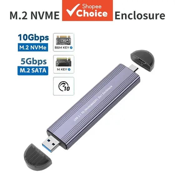 Gabinete para SSD M.2, Gabinete para SSD Externo, 10 Gbps