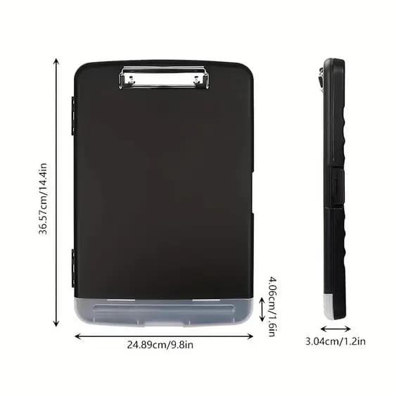 Estojo Para Prancheta À Prova D'água A4 Com Slot Caneta Caixa De Armazenamento De Documentos Portátil Quadro De Escrita