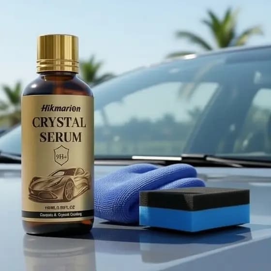 Kit de Cera Cerâmica Automotiva 100 ml com Brilho Inteligente e Proteção Universal para Pintura