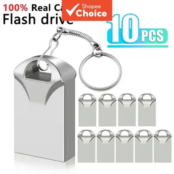 Conjunto de 10 pen drives USB com capacidade opcional de 4 GB/8 GB/16 GB para transferência rápida e backup de fotos,