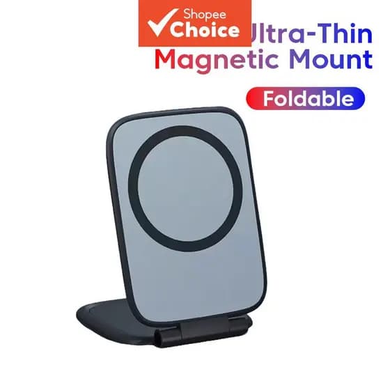 Suportes Magnéticos para Telefone, Suporte Ajustável, Dobrável, Ultrafino, Antiderrapante, Suporte Veicular Universal