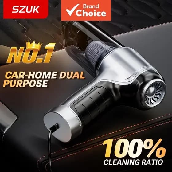 Aspirador de pó portátil recarregável USB para carros e casas SZUK, kit de varredor portátil sem fio de alta sucção