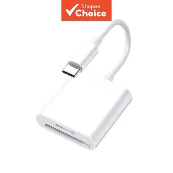 Leitor de cartões 2 em 1 OTG Tipo C para iPad: leitor de cartões de memória SD/TF e USB