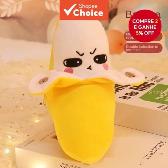 Brinquedo De Pelúcia De Banana Com Música Sensor De Movimento , Bicho Macio Para Recém-Nascidos , Aniversário Interativo