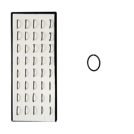 40 Piercing De Nariz Argolinha Silicone - Preto A Pronto Entrega