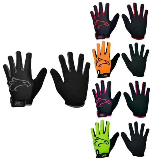 Luva de Ciclismo Bike Enduro Downhill Motocross Trilha Mtb Dedo Longo Fechada Jet Eagle Feminina Masculino Unissex